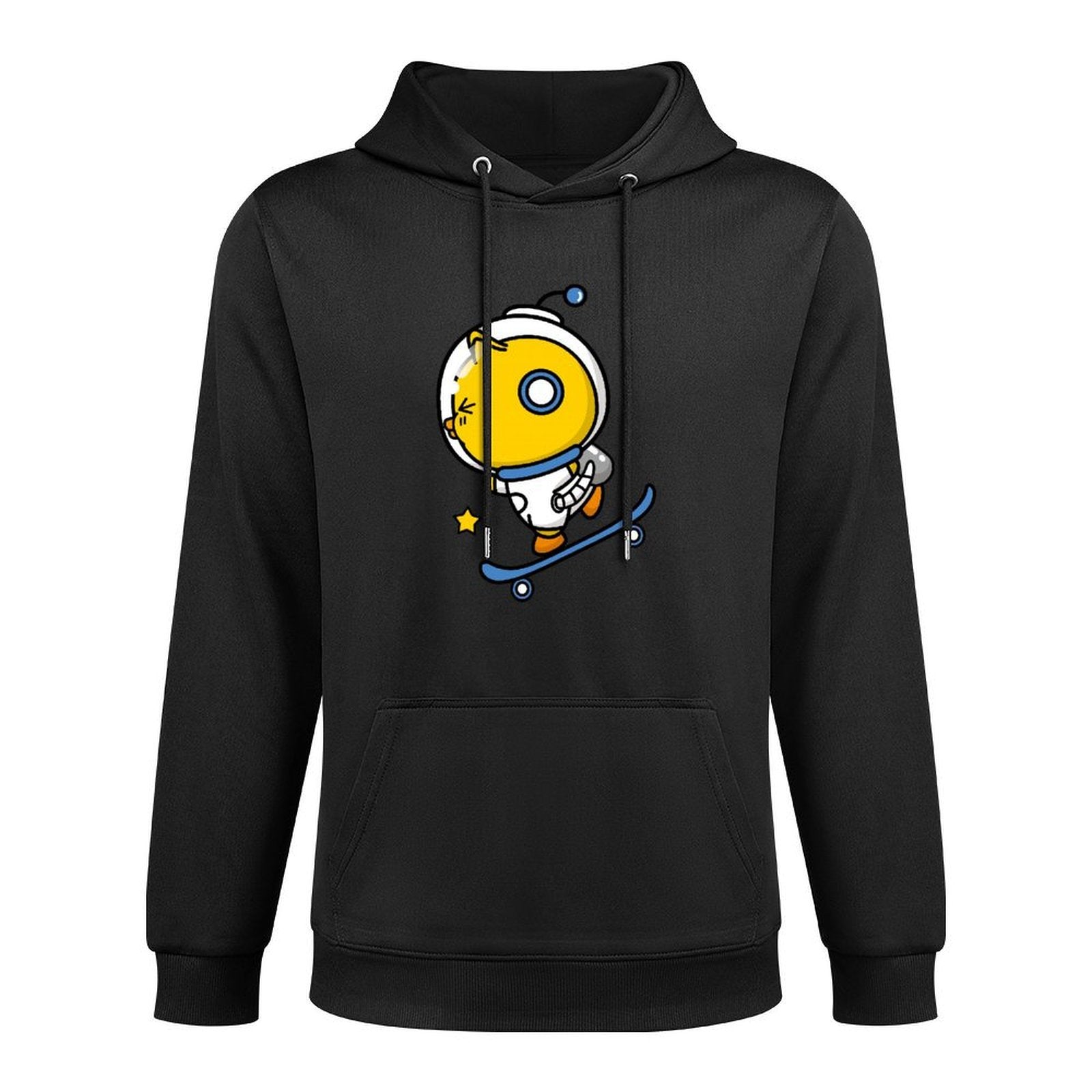 Bold Crewneck Front Graphic Hoodies